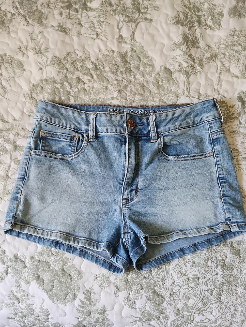 American Eagle Hi-Rise Shortie Shorts